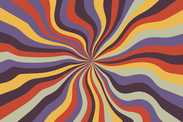 Abstract psychedelic groovy background. Vector.