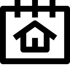 booking black outline icon