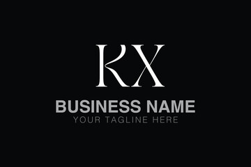 KX K kx initial logo | initial based abstract modern minimal creative logo, vector template image. luxury logotype logo, real estate homie logo. typography logo. initials logo