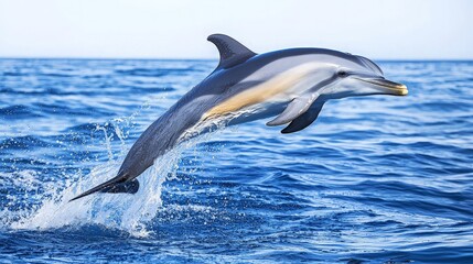 Fototapeta premium Dolphin Leaping Out of the Water