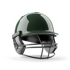 Naklejka premium 3D Rendered Cricket Helmet Isolated on White Background