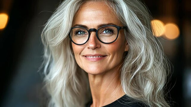 Attractive mature successful woman portrait