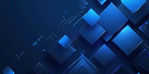 Fototapeta premium Abstract Blue Geometric Pattern