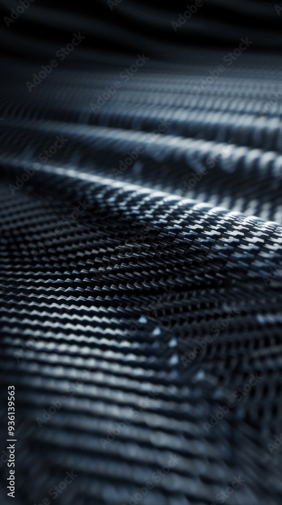 Aufkleber the elegant lines and patterns of a carbon fiber surface undulate, reflecting light and creating a s
