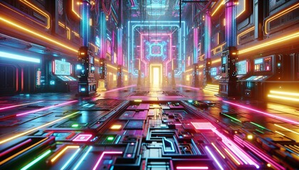 first person shooter game scene