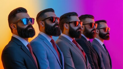 Men in Suits Standing Together