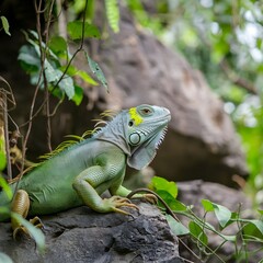 iguana on a tree