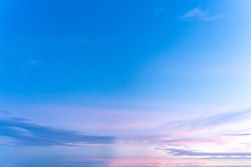 Blue sky with clouds reflecting a sunny day