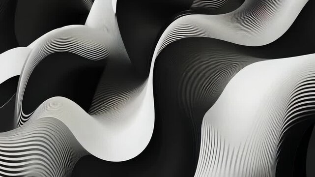 Monochrome Vintage Waves with Graphic Motion Design