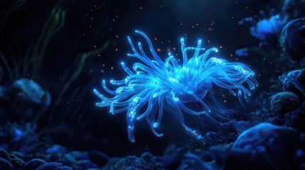 coral reef in aquarium