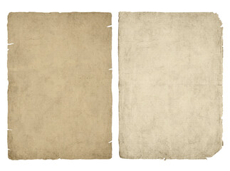 Vintage paper with ripped torn edges. Old worn texture of paper sheet or parchment