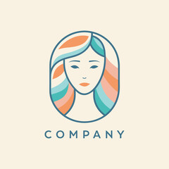 Aesthetic logo design for cosmetic, barber or woman stuff