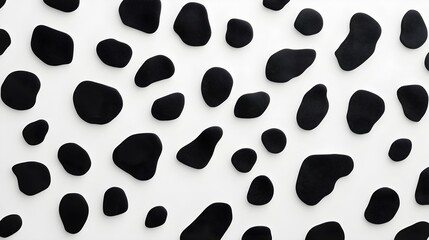 Leopard spots, black and white, modern texture, stylish and bold