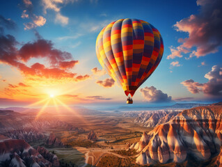 Obraz premium Fantastic Hot air balloons in cappadocia turkey
