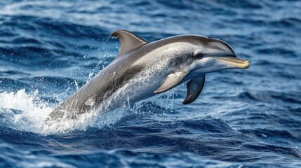Spotted Dolphin Leaping Out of the Water