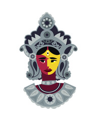 navratri celebration deity durga