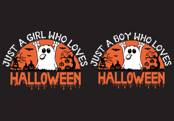 Happy Halloween - Halloween T-Shirt design template. Happy Halloween t-shirt design template easy to print all-purpose for men, women, and children