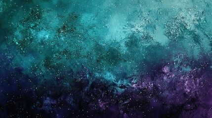 Obraz premium dark mint starfield, constellation Scorpio, dark mint, dark purple, dark violet 
