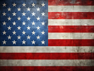 Naklejka premium Flag of USA