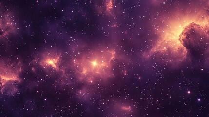 Obraz premium dark peach starfield, constellation Cancer, dark peach, dark purple, dark violet 