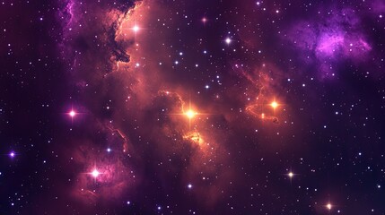 Obraz premium dark peach starfield, constellation Cancer, dark peach, dark purple, dark violet 
