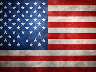 Naklejka premium Flag of USA