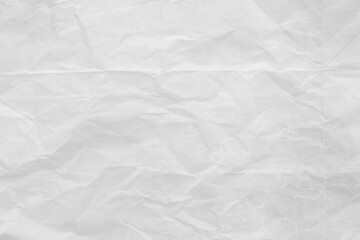 White paper sheet texture background with crumpled wrinkled and rough pattern, empty blank paper page material for any design