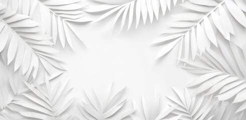 Photo wallpaper background with leaves for palm trees.