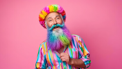 Man with a vibrant beard and mustache