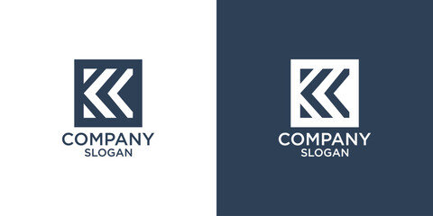 letter k abstract monogram logo vector design