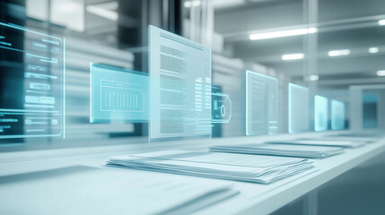 High-Tech Interface with Workflow Automation.
Generative AI