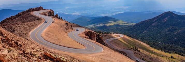 Pikes Peak Road - Car Infused Tourist Travel Destination in Colorado