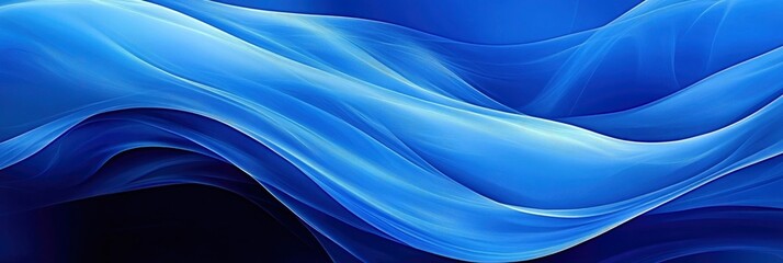 Fototapeta premium abstract blue waves background