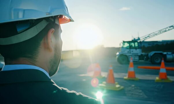 Safety Inspection at Construction Site: Buffer and Protection Focus