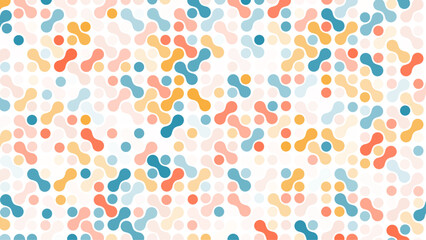 Seamless pattern, metaballs, original vector design. pattern with geometric elements, retro tones, abstract background, vector pattern for design illustration
