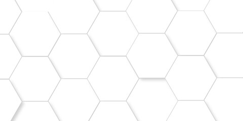 White Hexagonal Background. Luxury White Pattern. Futuristic abstract honeycomb mosaic white background. geometric mesh cell texture. modern futuristic wallpaper.