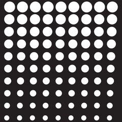 Dots pattern vector. Polka dot background. Monochrome polka dots abstract background. Dot pattern print. Panorama view. Vector illustration