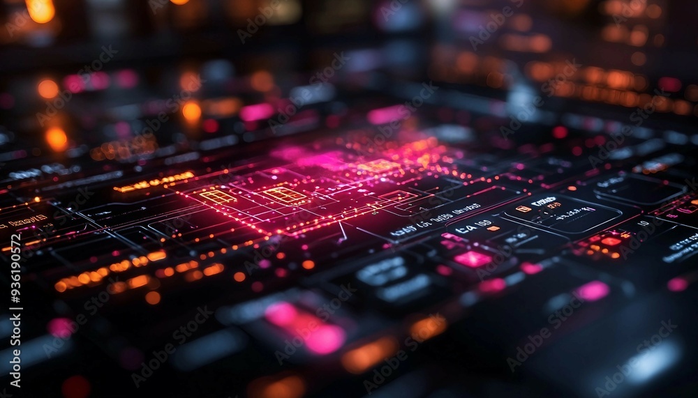 Wall mural e-commerce platform interface background with a sleek and user-friendly aesthetic