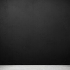 Fototapeta premium Black wall with a background of wrinkled texture