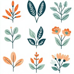 Isolated botanical hand drawn element on a white background. Modern illustration.