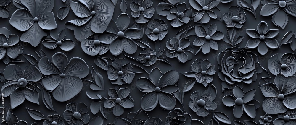 Aufkleber There is a flower icon with a Japanese pattern surrounded by a geometric background in this template.