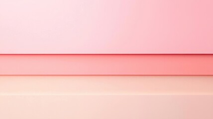 Fototapeta premium Soft gradient background in pastel pink shades, perfect for creating a serene and inviting atmosphere in design projects.