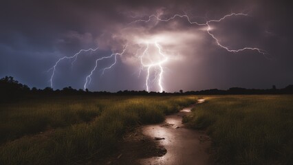 lightning in the storm