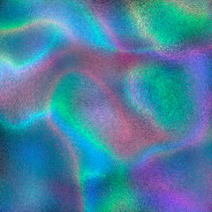 A neon abstraction with smooth lines and pastel colors on a black background. Ideal for a modern interior or digital content design.