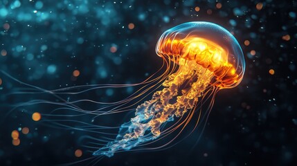 jelly fish in the water