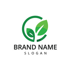 Farm, Nature, Eco friendly business logo leaves, plant, icons