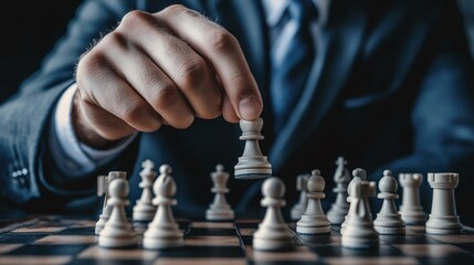 Business strategist dealing with severe economic challenges