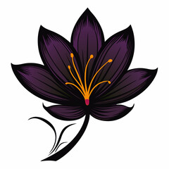 Saffron Black silhouette