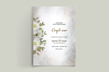 BRIDAL SHOWER FLORAL INVITATION TEMPLATE
