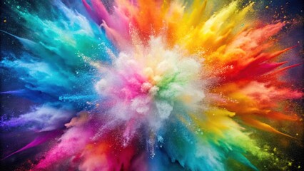 Abstract light colors rainbow powder explosion background, rainbow, colorful, powder, explosion, abstract, light